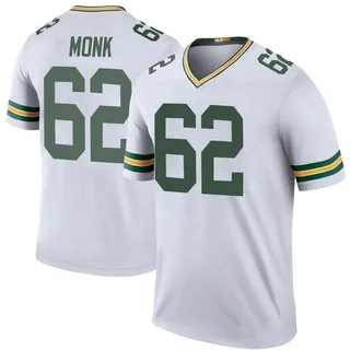 Jacob Monk Green Bay Packers Youth Color Rush Legend Nike Jersey - White