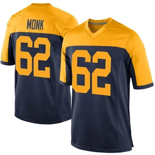 Jacob Monk Green Bay Packers Youth Game Alternate Nike Jersey - Navy