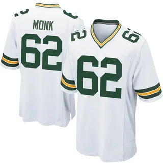 Jacob Monk Green Bay Packers Youth Game Nike Jersey - White