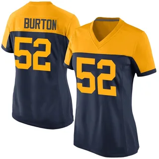 Jager Burton Green Bay Packers Women's Game Alternate Nike Jersey - Navy