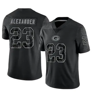 Jaire Alexander Green Bay Packers Men's Limited Reflective Nike Jersey - Black