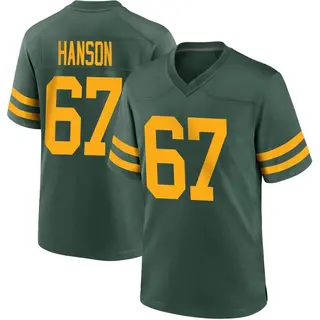 Jake Hanson Green Bay Packers Men's Game Alternate Nike Jersey - Green