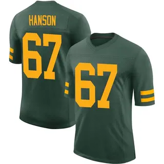 Jake Hanson Green Bay Packers Men's Limited Alternate Vapor Nike Jersey - Green