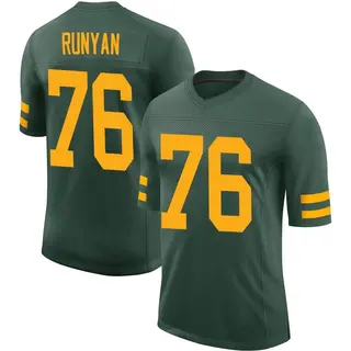 Jon Runyan Green Bay Packers Men's Limited Alternate Vapor Nike Jersey - Green