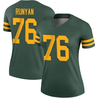 Jon Runyan Green Bay Packers Women's Legend Alternate Nike Jersey - Green