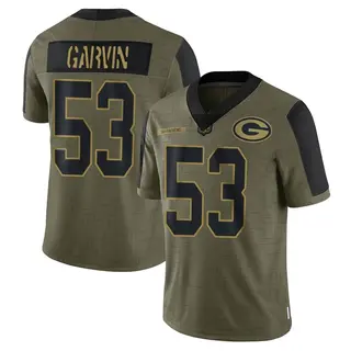 Jonathan Garvin Green Bay Packers Men's Limited 2021 Salute To Service Nike Jersey - Olive