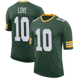 Jordan Love Green Bay Packers Men's Limited Classic Nike Jersey - Green