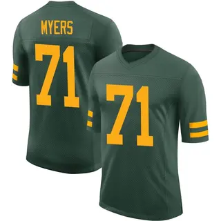 Josh Myers Green Bay Packers Men's Limited Alternate Vapor Nike Jersey - Green