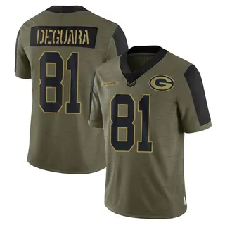 Josiah Deguara Green Bay Packers Men's Limited 2021 Salute To Service Nike Jersey - Olive