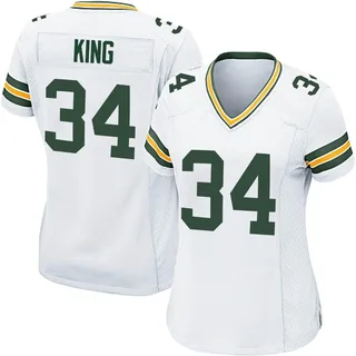 Kalen King Green Bay Packers Women's Game Nike Jersey - White