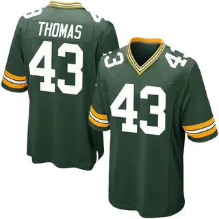Kiondre Thomas Green Bay Packers Men's Game Team Color Nike Jersey - Green