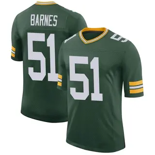 Krys Barnes Green Bay Packers Men's Limited Classic Nike Jersey - Green