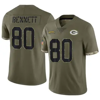Martellus Bennett Green Bay Packers Men's Limited 2022 Salute To Service Nike Jersey - Olive