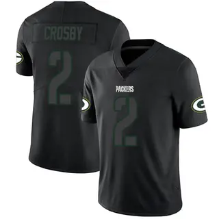 Mason Crosby Green Bay Packers Men's Limited Nike Jersey - Black Impact