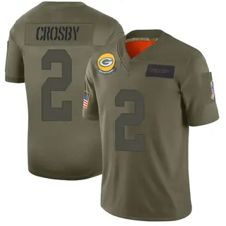 Mason Crosby Green Bay Packers Youth Limited 2019 Salute to Service...