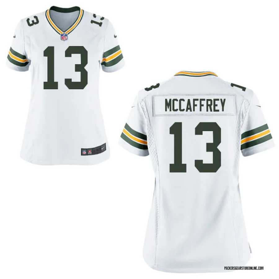 white mccaffrey jersey