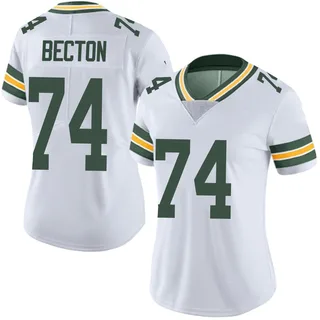 Mekhi Becton Green Bay Packers Women's Limited Vapor Untouchable Nike Jersey - White