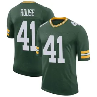 Nydair Rouse Green Bay Packers Men's Limited Classic Nike Jersey - Green