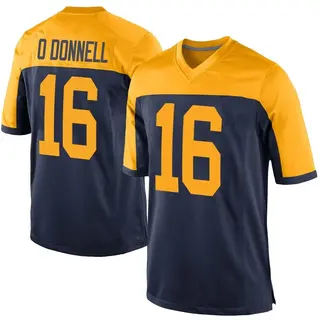 Pat O'Donnell Green Bay Packers Men's Game Alternate Nike Jersey - Navy