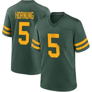 Paul Hornung Green Bay Packers Men's Game Alternate Nike Jersey - Green