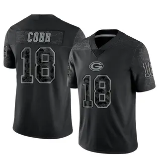Randall Cobb Green Bay Packers Men's Limited Reflective Nike Jersey - Black