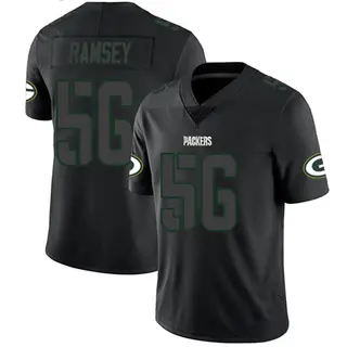 Randy Ramsey Green Bay Packers Men's Limited Nike Jersey - Black Impact