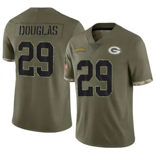 Rasul Douglas Green Bay Packers Men's Limited 2022 Salute To Service Nike Jersey - Olive