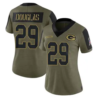 Rasul Douglas Green Bay Packers Women's Limited 2021 Salute To Service Nike Jersey - Olive