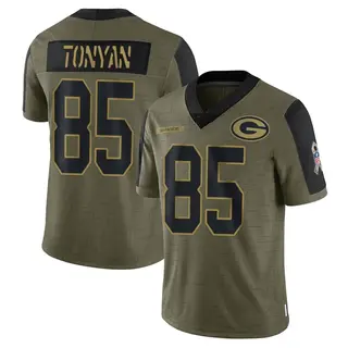 Robert Tonyan Green Bay Packers Youth Limited 2021 Salute To Service Nike Jersey - Olive