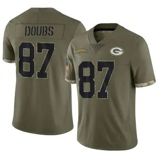 Romeo Doubs Green Bay Packers Men's Limited 2022 Salute To Service Nike Jersey - Olive
