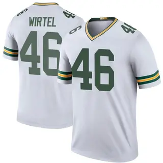 Steven Wirtel Green Bay Packers Men's Color Rush Legend Nike Jersey - White