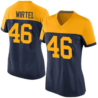 Steven Wirtel Green Bay Packers Women's Game Alternate Nike Jersey - Navy