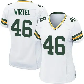 Steven Wirtel Green Bay Packers Women's Game Nike Jersey - White