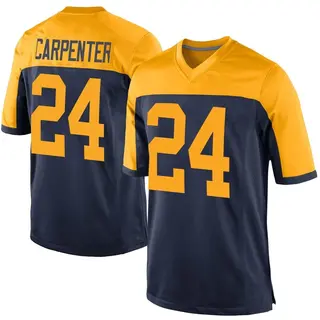 Tariq Carpenter Green Bay Packers Men's Game Alternate Nike Jersey - Navy