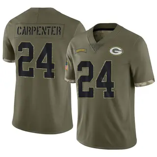 Tariq Carpenter Green Bay Packers Men's Limited 2022 Salute To Service Nike Jersey - Olive