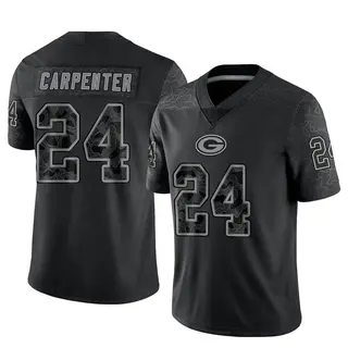 Tariq Carpenter Green Bay Packers Men's Limited Reflective Nike Jersey - Black