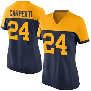 Tariq Carpenter Green Bay Packers Women's Game Alternate Nike Jersey - Navy