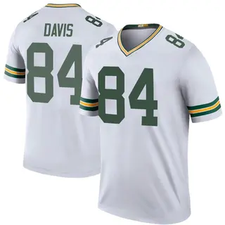 Tyler Davis Green Bay Packers Youth Color Rush Legend Nike Jersey - White