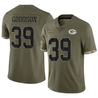 Tyler Goodson Green Bay Packers Men's Limited 2022 Salute To Service Nike Jersey - Olive