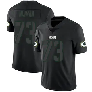 Yosh Nijman Green Bay Packers Men's Limited Nike Jersey - Black Impact