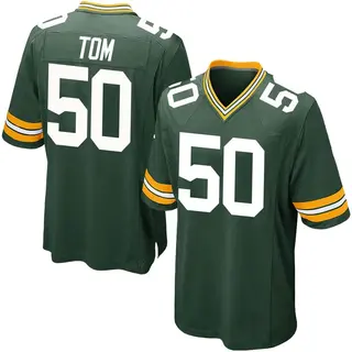 Zach Tom Green Bay Packers Men's Game Team Color Nike Jersey - Green