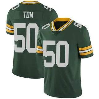Zach Tom Green Bay Packers Men's Limited Team Color Vapor Untouchable Nike Jersey - Green