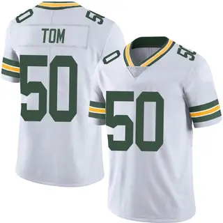 Zach Tom Green Bay Packers Men's Limited Vapor Untouchable Nike Jersey - White