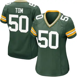 Zach Tom Green Bay Packers Women's Game Team Color Nike Jersey - Green