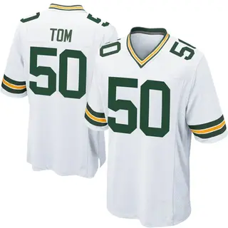 Zach Tom Green Bay Packers Youth Game Nike Jersey - White